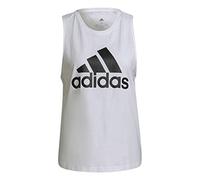 Adidas T-shirt de sport H10199 Coton 100% Sans manches Blanc/Noir L Femme