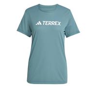 ADIDAS W Multi Log Tech Tee - Femme - Bleu - taille XS- modèle 2025