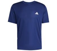 Adidas T-shirt Workout Essentials Base 3 bandes manches courtes bleu foncé/blanc XXL
