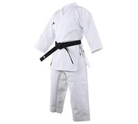 adidas WKF Club Gi de karaté pour Hommes, Femmes et Enfants, Parfait pour l'entraînement et Le Sparring, Uniforme d'arts Martiaux en Polycoton Durable avec Taille élastique et Maille Respirante