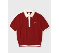 Adidas WMNS CABLE KNIT CALI TEE POLO women Shirts & Blouses red taille: M