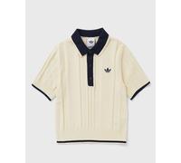 Adidas WMNS CABLE KNIT CALI TEE POLO women Tops & Tanks beige taille: S
