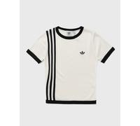 Adidas WMNS KNITTED 3 STRIPE SHORT TEE women Shortsleeves white taille: S