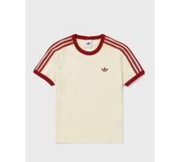 Adidas WMNS PINSTRIPE SHORT SLEEVE SLIM TEE women Shortsleeves beige taille: XS