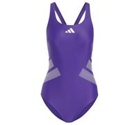 adidas - Women's 3 Bar Logo C-Back Suit - Maillot de bain - 38 - collegiate purple / white