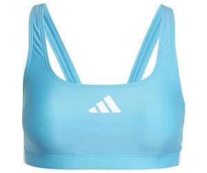 adidas - Women's 3 Stripes Bold Bikini - Bikini - 36 - lucid cyan / white