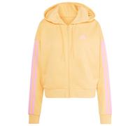 adidas - Women's 3-Stripes French Terry Full Zip Hoodie - Veste de sport - S - semi ice tangerine / st tropic bloom