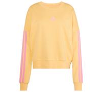 adidas - Women's 3-Stripes French-Terry Sweatshirt - Pull - S - semi ice tangerine / st tropic bloom