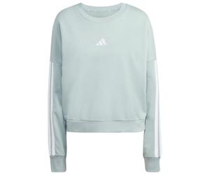 adidas - Women's 3-Stripes French-Terry Sweatshirt - Pull - S - wonder sage / white