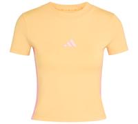 adidas - Women's 3-Stripes SJ Baby Tee - T-shirt - L - semi ice tangerine / st tropic bloom