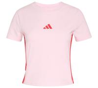 adidas - Women's 3-Stripes SJ Baby Tee - T-shirt - XXL - clear pink / pure ruby