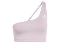 adidas Women's Brassière de Training asymétrique côtelée Optime Maintien léger
