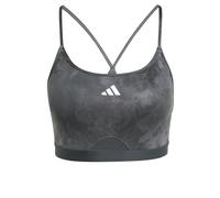 adidas Women's Brassière de Training imprimé Floral tie-Dye Aeroreact Essentials Maintien léger, Grey Five/Carbon, XS (C-D)
