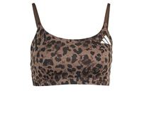 adidas Women's Brassière léopard 3 Bandes Optime Essentials Maintien léger