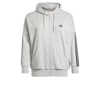 adidas Women's Chandail à Capuchon en Molleton 3 Bandes Essentials (Grande Taille)