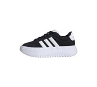 Adidas Grand Court Platform Suede Trainers Noir EU 38 2/3 Femme