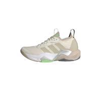 adidas Women's Chaussure de Training Rapidmove ADV 2, Chalk White/Beige/Lime Burst, 38