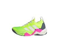 adidas Women's Chaussure de Training Rapidmove ADV 2, Lucid Lemon/Chalk White/Lucid Pink, 38 2/3