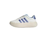 adidas Women's Chaussures à Plateforme Grand Court, Off White/Blue Spark Met. / Wonder White, 38 2/3