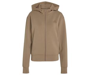adidas - Women's D4T Workout Full Zip Hooded Sweatshirt - Sweat à capuche - S - khaki six