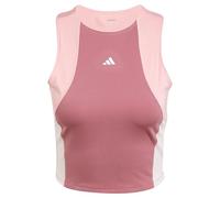 adidas Women's Débardeur Court de Training Techfit Colorblock, Preloved Crimson, M