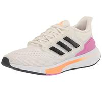 adidas Women's EQ21 Running Shoe, Cloud White/Black/Pulse Lilac, 6