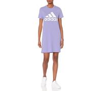 adidas Women's Essentials Logo Dress, Light Purple/White, X-Large