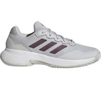 Adidas Women's Gamecourt Tennis Shoes Grey One/Aurora 6.5 (40) Female