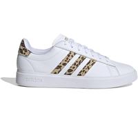 Adidas Womens Grand Court Sneakers Wht/Leop 7 (40.7) Female