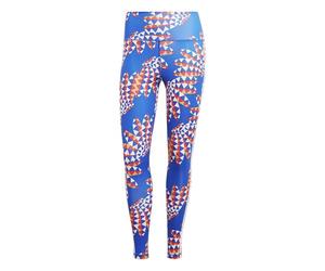 adidas Women's Legging 7/8 x Farm Rio, Bold Blue/Bliss Orange, M