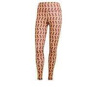 adidas Women's Legging 7/8 x Farm Rio, Semi Spark/Shadow Red, L