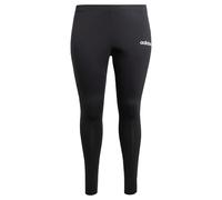 adidas Women's Legging Coton Essentials Linear (Grandes Tailles), Black/White, 2X