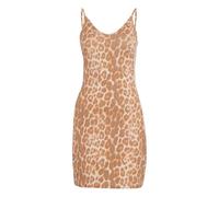adidas Women's Mini Robe imprimé léopard Seasonal Essentials avec 3 Bandes