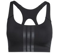 adidas - Women's Optime 3-Stripes MS Bra - Brassière - XXS - black / black