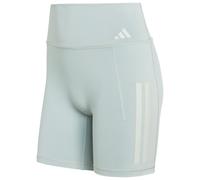 adidas - Women's Optime 3-Stripes Short Leggings - Legging - L - Length: 5'' - wonder sage