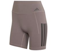 Adidas Collant court Optime 3 bandes violet et noir femme M