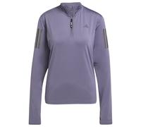 adidas - Women's Own The Run Half Zip - T-shirt de running - XS - preloved violet