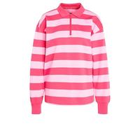 Polo manches longues French terry contemporain Essentials Power Pink / St Tropic Bloom L