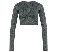 adidas - Women's Primelift WO Snake Twist Reversible L/S - Haut à manches longues - S - stone green / legend ivy