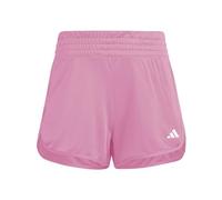 adidas Women's Short Taille Haute Maille Pacer Essentials, Pink Fusion/White, L 8 CM