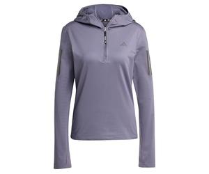 adidas Women's Sweat-Shirt à Capuche Demi-Zip Hiver Own The Run