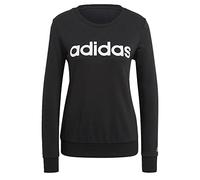 adidas Sweat-Shirt pour Femme W Lin Ft SWT - Noir/Blanc - XL