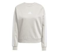 adidas Femme Essentials 3-Stripes Fleece Sweatshirt, Wonder Alumina/White, S