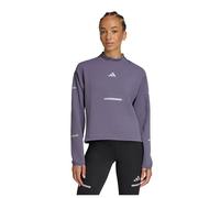 adidas Women's Sweat-Shirt Ras-du-Cou de Running Adi365 Climawarm+, Preloved Violet, XS
