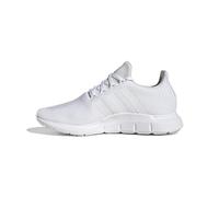 adidas Women's Swift Run Sneaker, White/White/Gold Metallic, 11