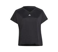 Adidas T-shirt femme AEROREADY Train Essentials col V, logo discret, noir XS