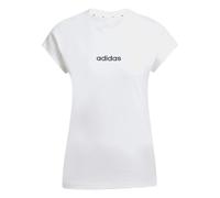 Adidas T-shirt Essentials Linear coton manches courtes Femme Blanc/Noir S