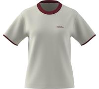 adidas T-shirt femme Seasonal Essentials Colorpop brodé – Off White/Active Maroon – L