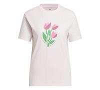 adidas Femme Floral Bloom At Your Own Pace Graphic Shirt, Distilled Pink, M
