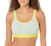 adidas Women's TLRD Move Training High Support Bra, Linen Green/Beam Yellow, Small A-C